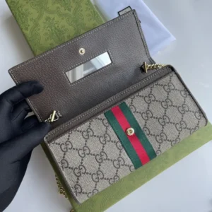Alternative view of Replica GUCCI OPHIDIA GG CHAIN WALLET