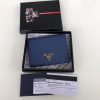 Replica Prada Saffiano Two Fold Wallet Blue