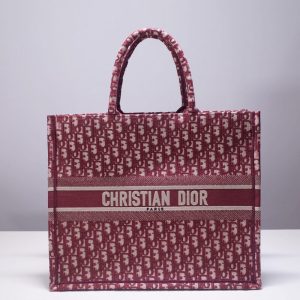 Replica Dior Tote Book Red Print