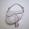 Replica Dior Saddle Bag Crocodile White