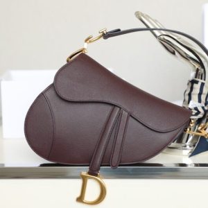 Replica Dior Saddle Bag Bordeaux