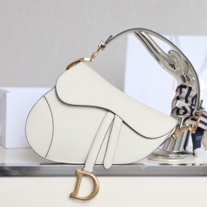 Replica Dior Saddle White Wool