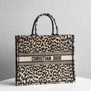 Replica Dior Tote Book Leopard Print
