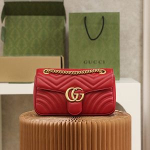 Replica Gucci GG Marmont 1955 Medium Red