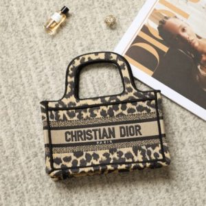 Replica Dior Tote Book Mini Leopard