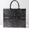 Replica Dior Tote Book Leopard Grey