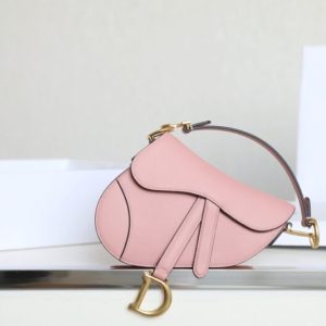 Replica Dior Saddle Bag Small Pink