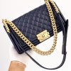 Replica CHANEL Le Boy Dark Blue