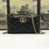 Replica Gucci Marmont Matelasse Wallet On Chain Black