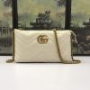 Replica Gucci Marmont Matelasse Wallet On Chain White