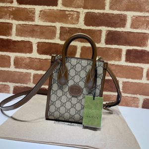 Replica Gucci Ophidia Mini Tote Bag Beige