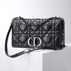 Replica Dior Caro Bag Diamond Black