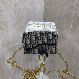 Replica Dior Saddle Pouch With Chain