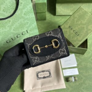 Replica Gucci Horsebit 1955 Wallet Black