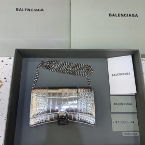 Replica Balenciaga Hourglass On Chain Silver