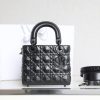 Replica Lady Dior Ultramatte Black Grid Abc