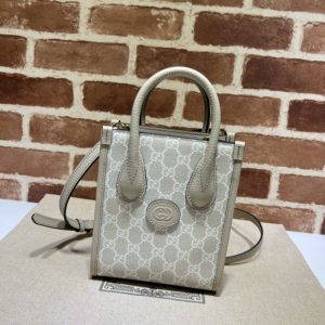 Replica Gucci Ophidia Mini Tote Bag White