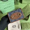 Replica Gucci Horsebit 1955 Wallet Denim Blue