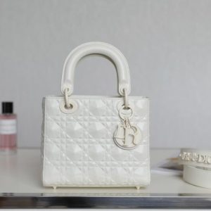 Replica Lady Dior Ultramatte White Grid Abc