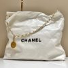 Replica CHANEL 22 Small Handbag White