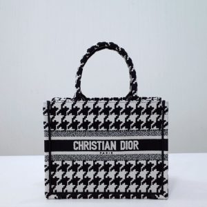 Replica Dior Tote Book Houndstooth