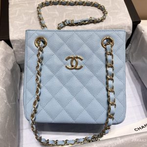 Replica CHANEL 22S Hubo Bag Light Blue