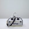 Replica Dior Vibe Zip Bowling Bag White