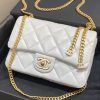 Replica CHANEL 22P Enamel Bag White