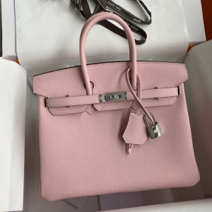 Replica Hermès Birkin Epsom Pink Silver