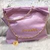 Replica CHANEL 22 Small Handbag Purple