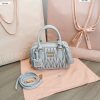 Replica Miu Miu Arcadie Small Light Blue