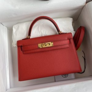 Replica Hermès Kelly Epsom Bright Red