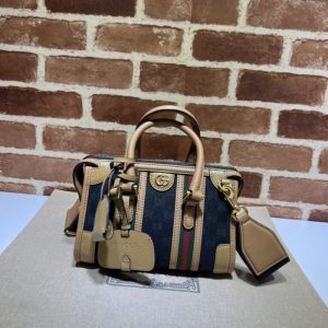 Replica Gucci Bauletto Top Handle Brown