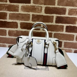 Replica Gucci Bauletto Top Handle White
