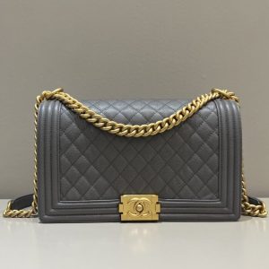 Replica CHANEL Le Boy Large Grey