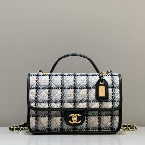 Replica CHANEL 22K Postman Woolen Tofu Bag