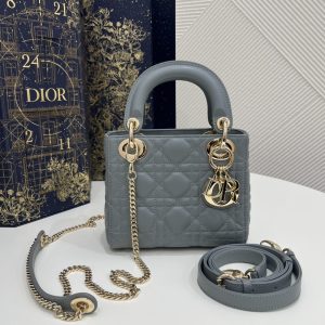 Replica Lady Dior Mini Cloud Grey