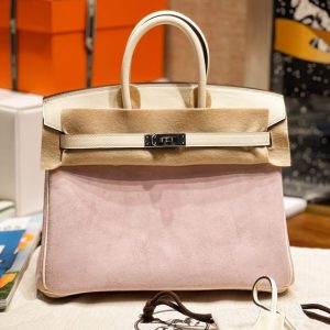 Replica Hermès Birkin Pink Suede