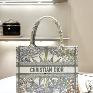 Replica Dior Tote Book Grey Lucky Star