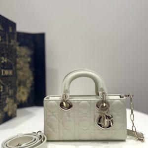 Replica Dior Lady D – Joy Bag White Patent