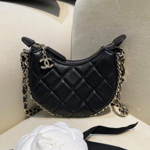 Replica CHANEL 23P Chain Around Crescent Hobo