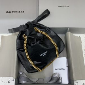 Replica Balenciaga Crush Small Tote Black