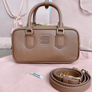 Replica Miu Miu Arcadie Small Full Brown
