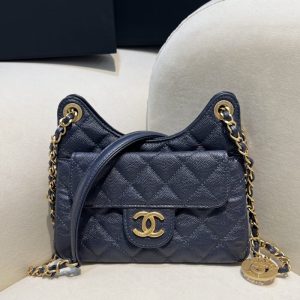 Replica CHANEL 23c Hobo Small Dark Blue