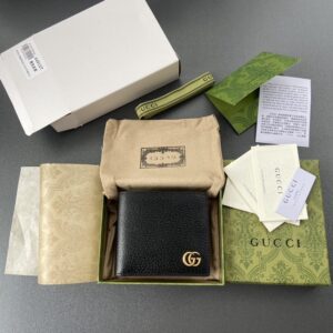 Replica Gucci Marmont Wallet Black