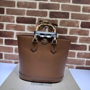 Replica Gucci Diana Medium Tote Bag Brown