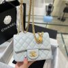 Replica CHANEL 23S Camellia Square Light Blue