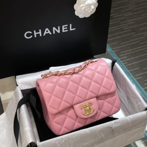 Replica CHANEL Classic Flap 17cm Pink