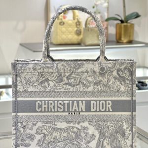 Replica Dior Tote Book Tiger Grey