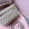Replica Miu Miu Cosmetic Bag Beige